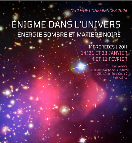 Cycle de conférences 2026 – Enigme dans l’Univers