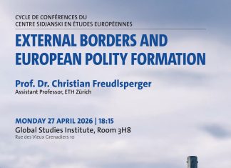 Conférence – External borders and European polity formation
